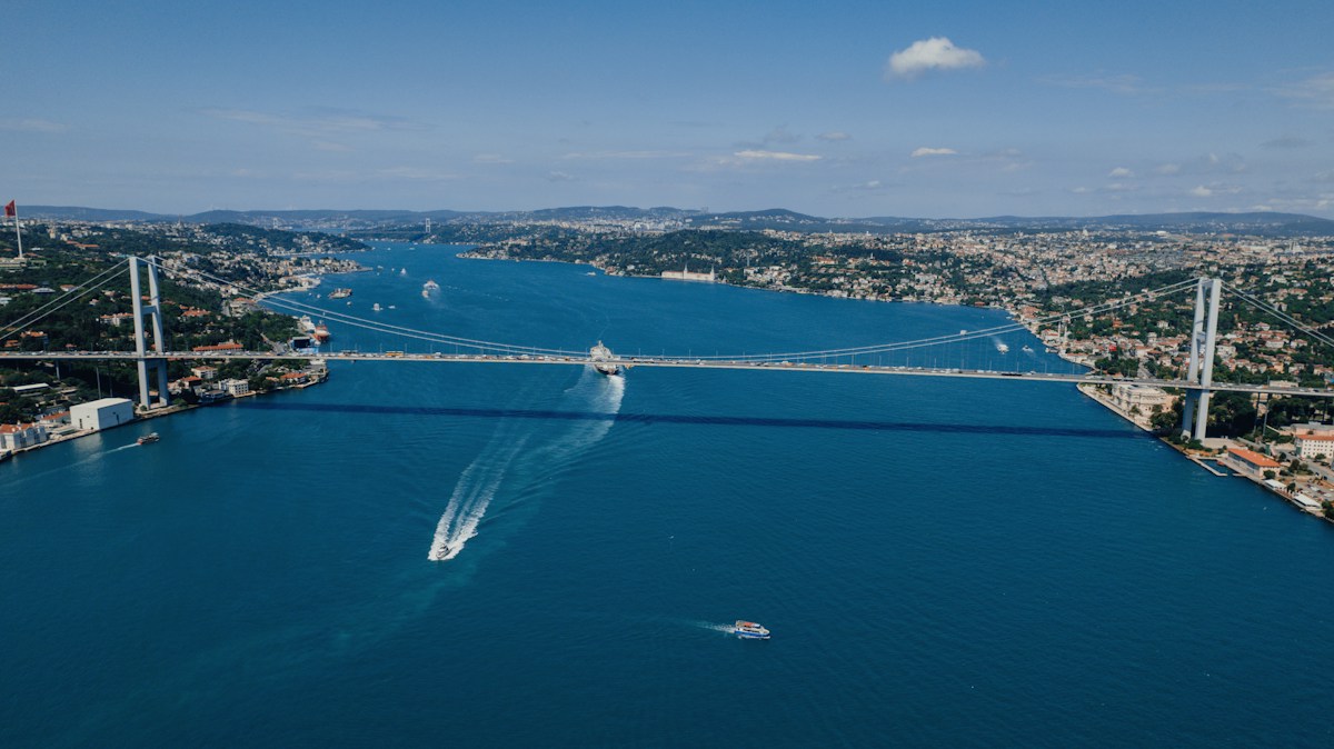 The Bosphorus and the two sides of Istanbul